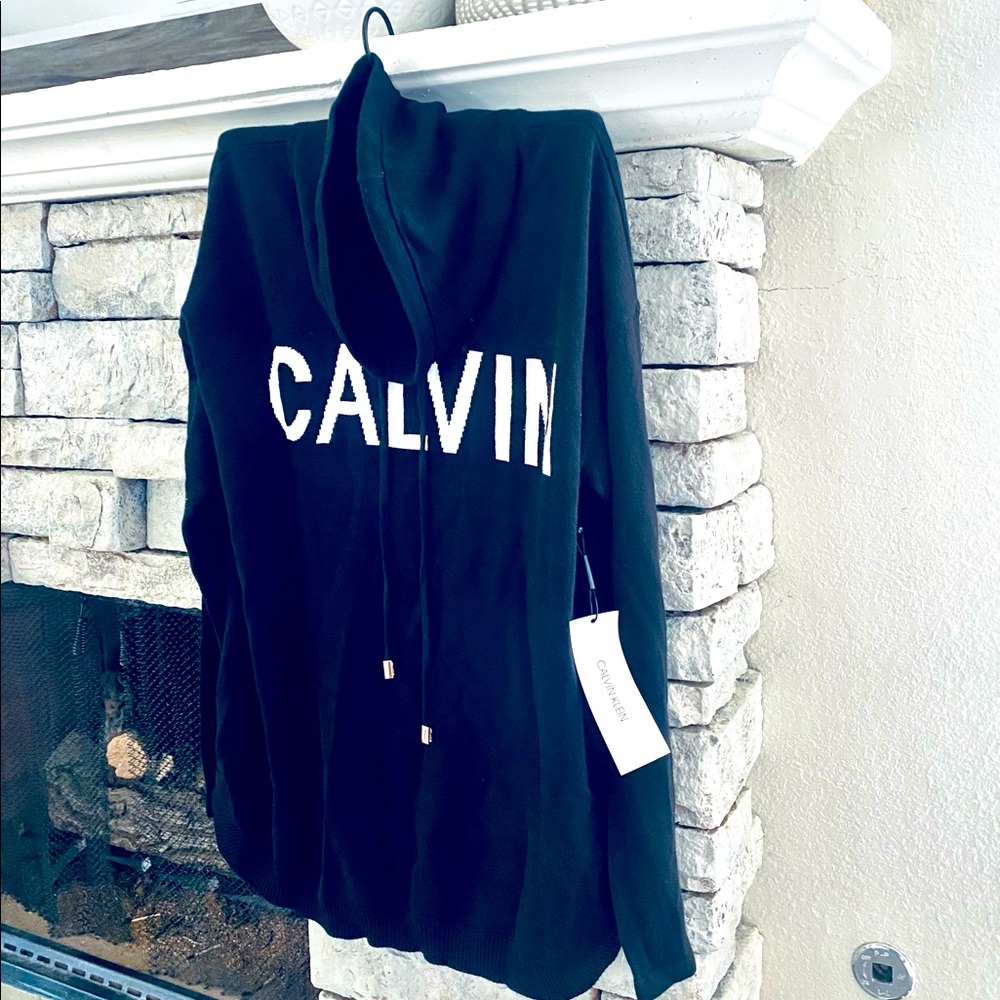 Women’s Calvin Klein Logo Black Knit Sweater